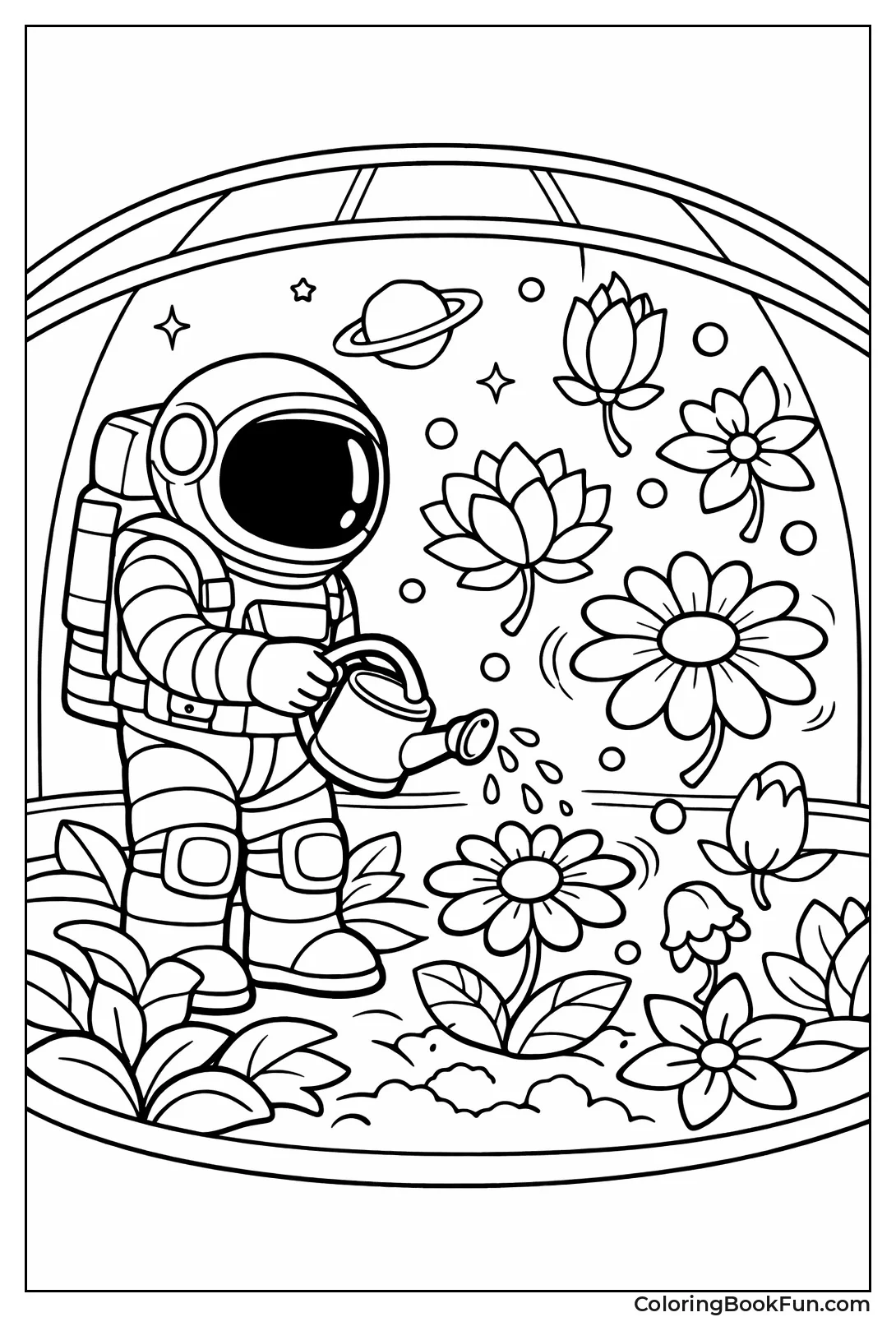 Astronaut Waters Space Garden