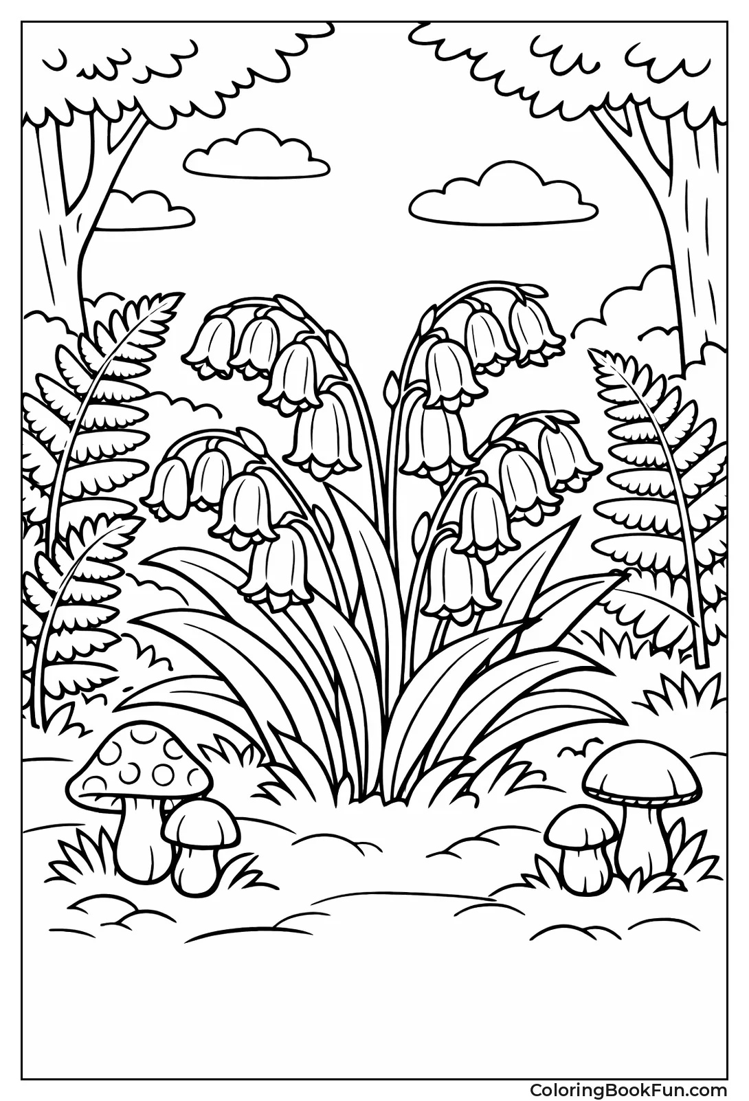 Bluebells in Woodland Glade