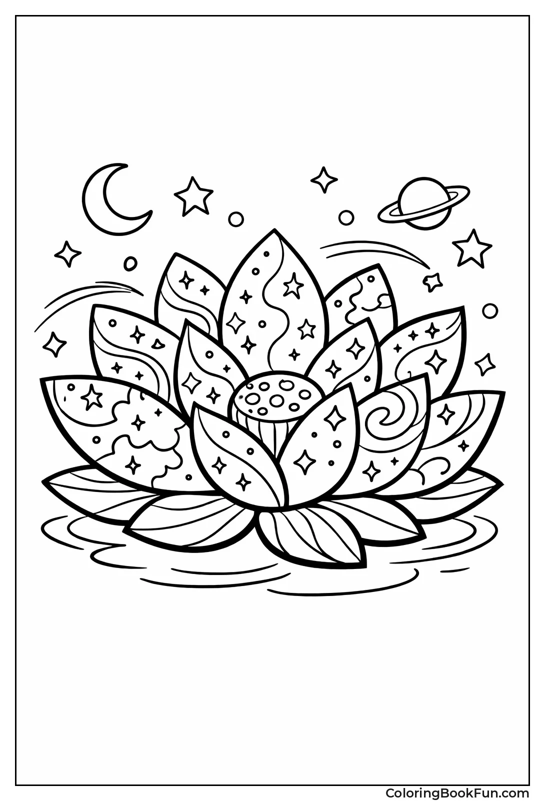 Galactic Lotus in Space