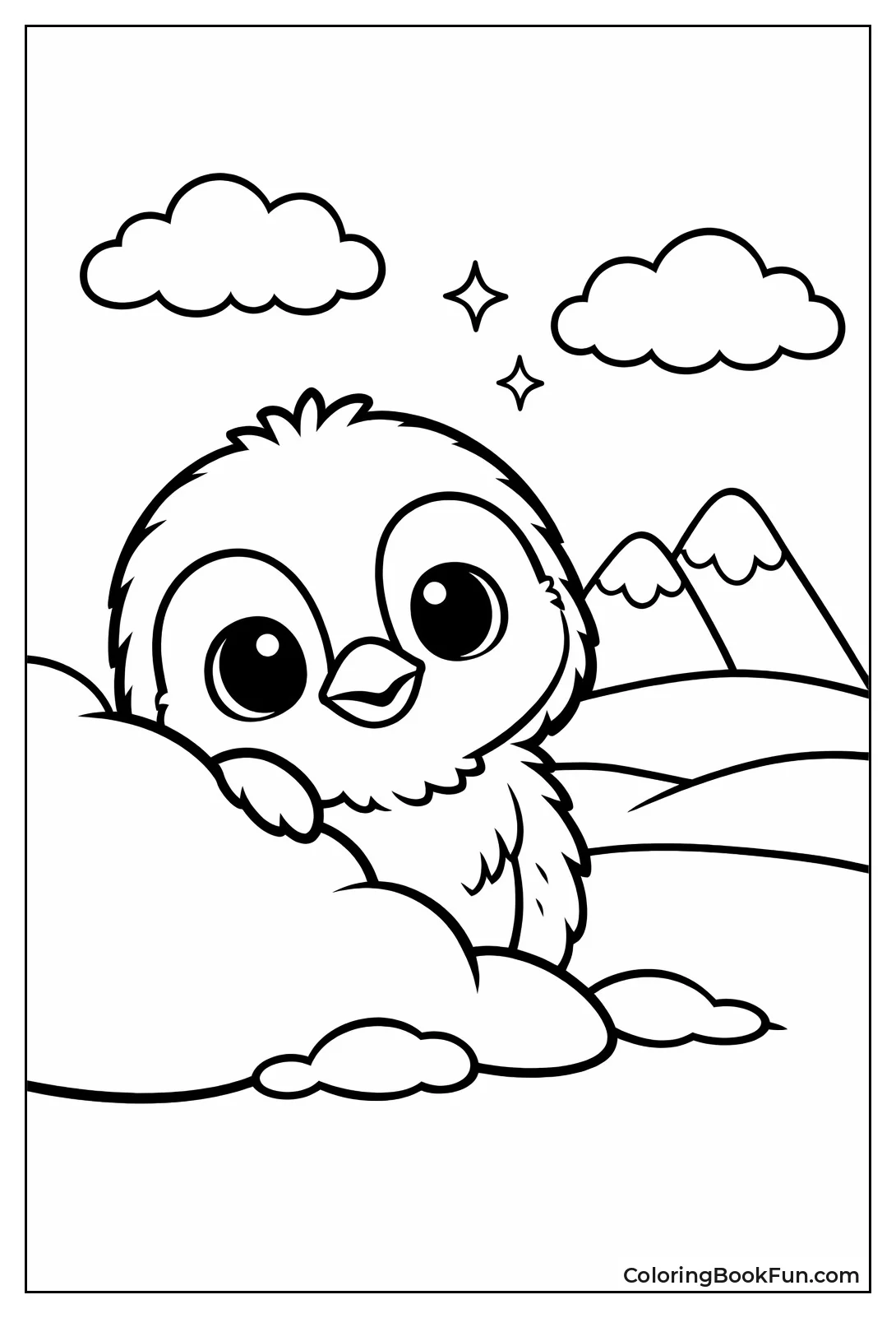 Fluffy Baby Penguin Chick