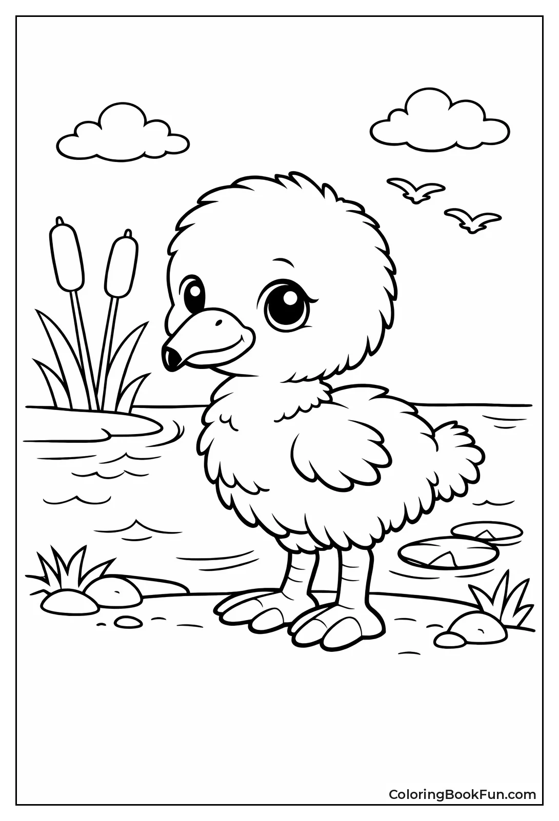 Fluffy Flamingo Chick Stands