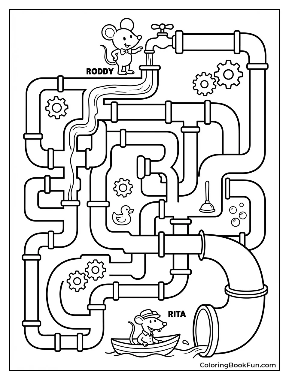 Connect Winding Sewer Pipes