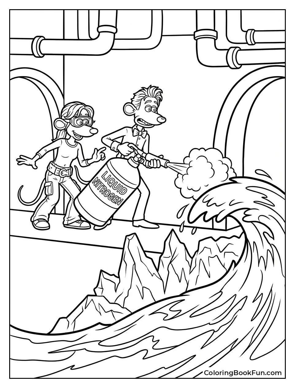 Freezing Flood with Nitrogen