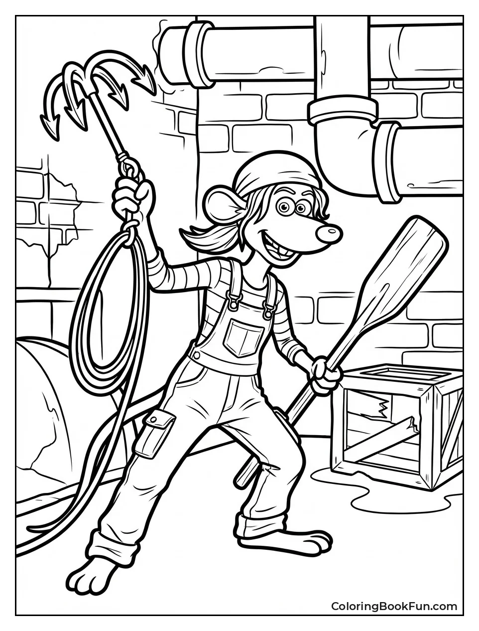 Rita Poses with Hook