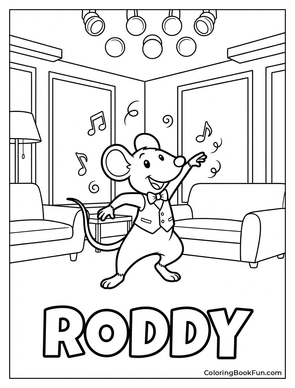 Roddy Dances with Lights