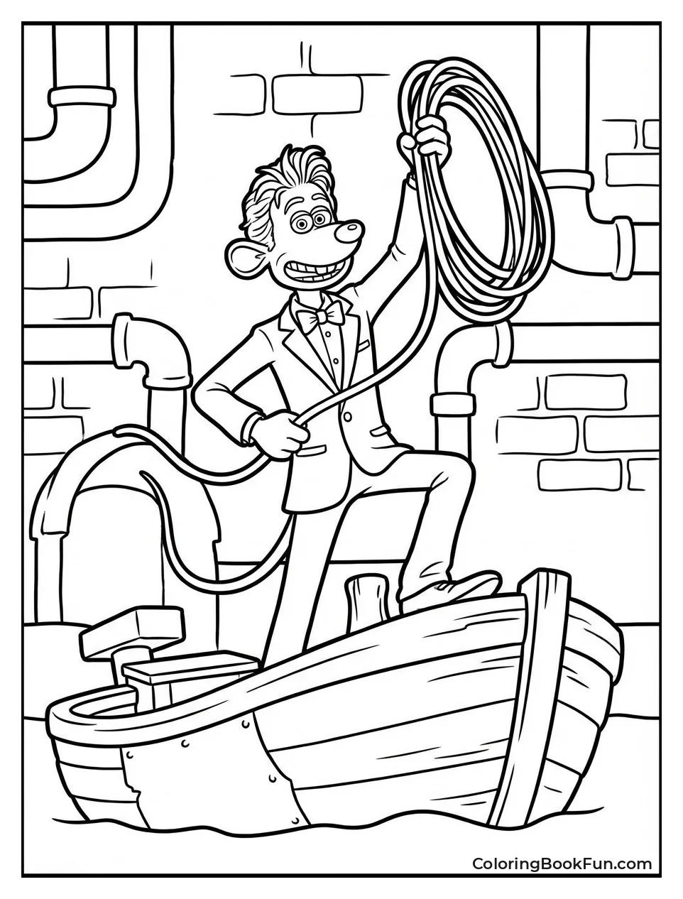 Heroic Roddy Holds Cable