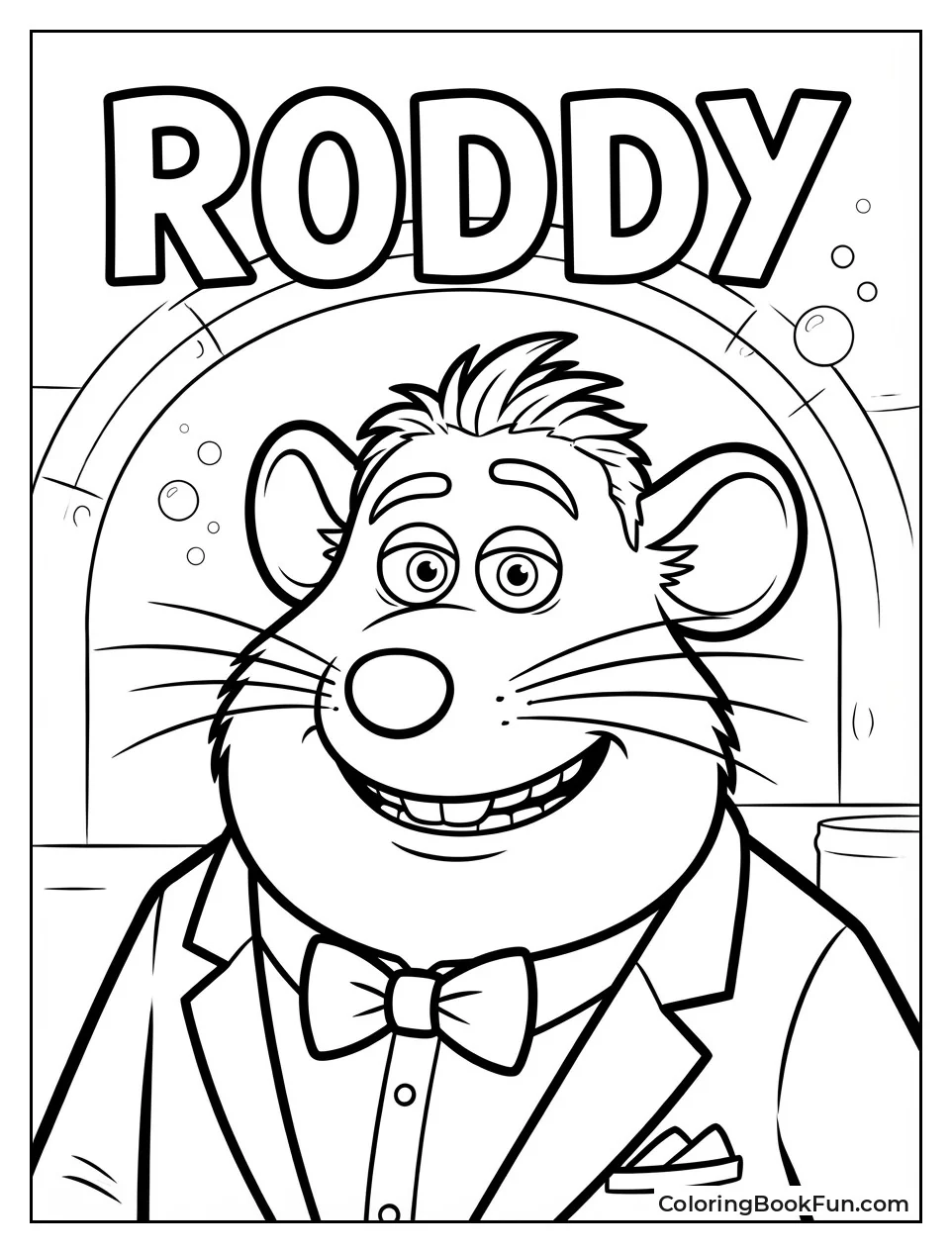 Smiling Roddy in Tuxedo