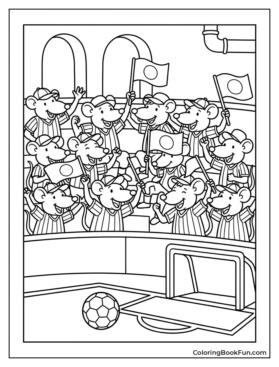 Rats Cheer Football Match