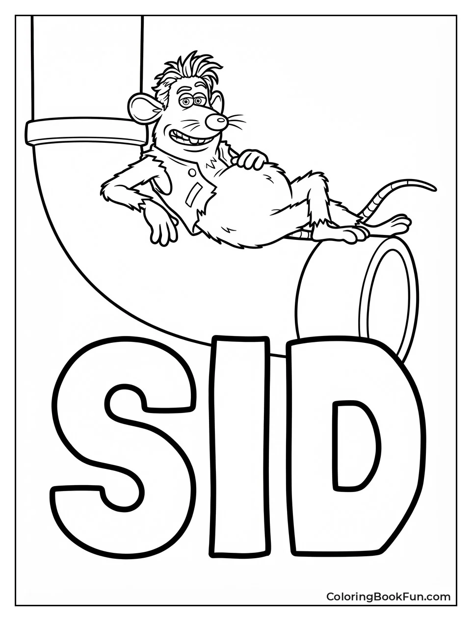 Sid Relaxes on Pipe