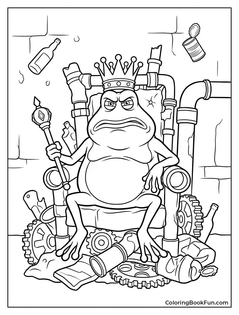 Angry Toad on Throne