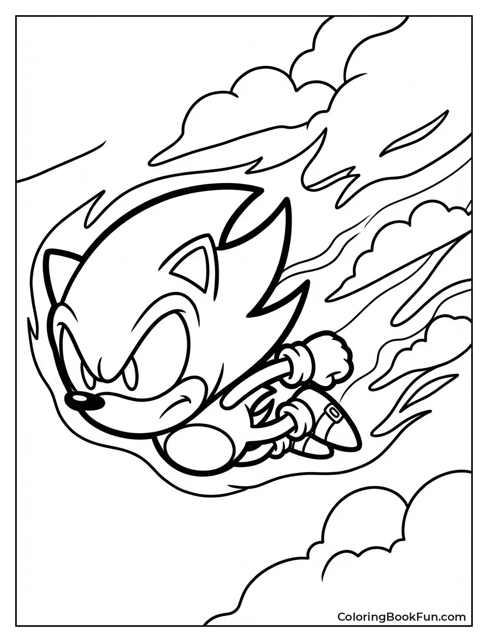 Flying Dark Sonic Trails Aura