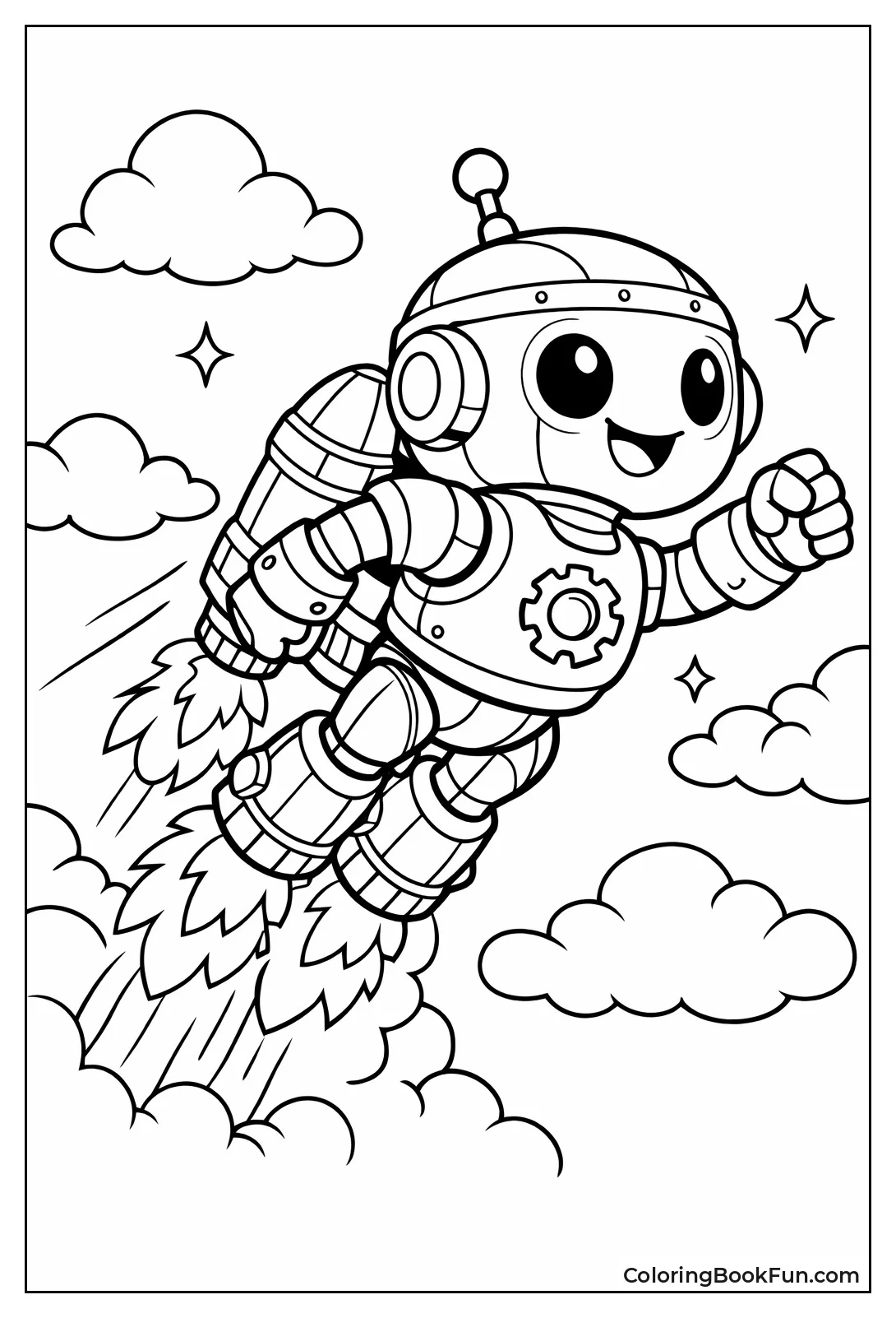 Robot Flies with Jetpack