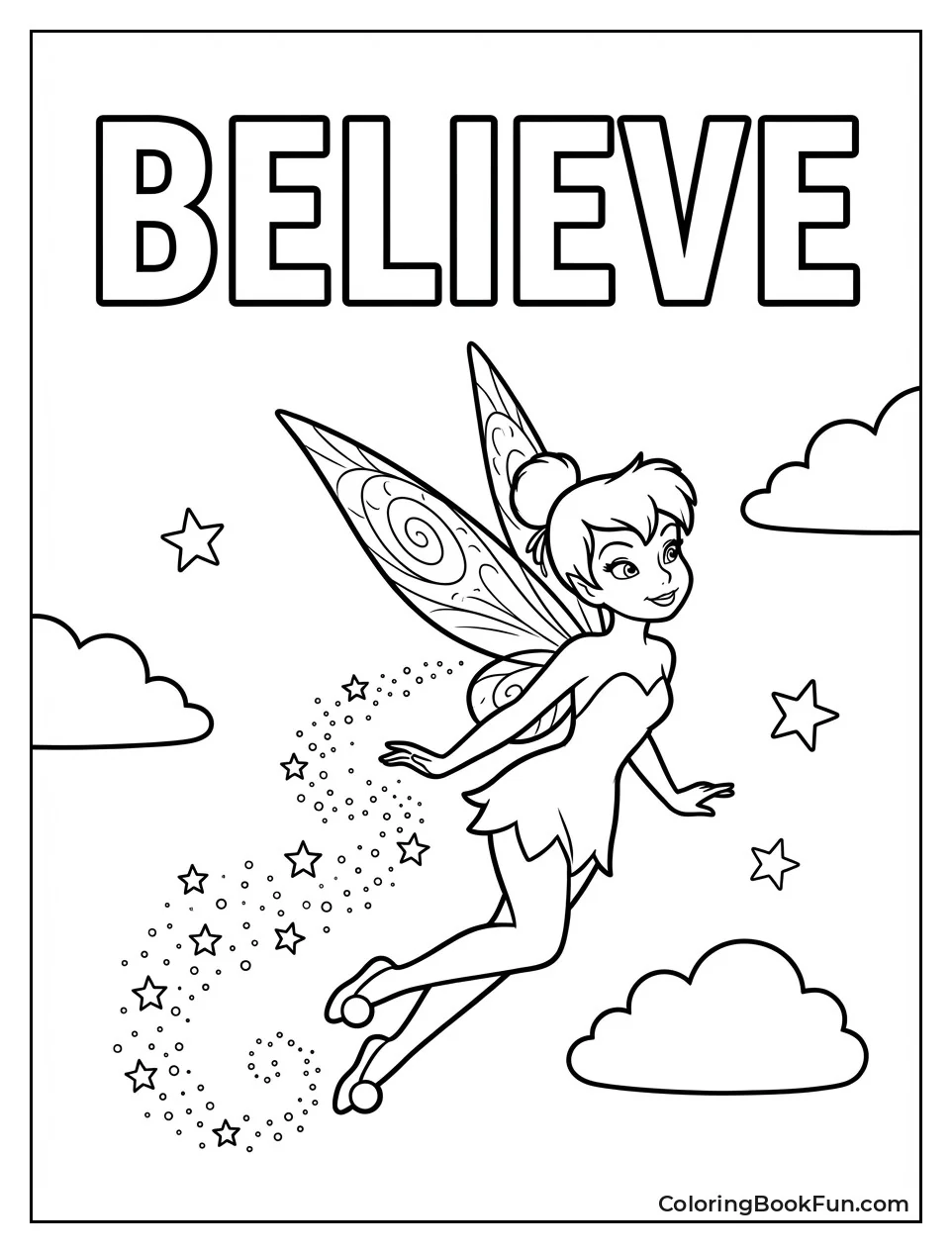 Flying Tinkerbell with Pixie Dust