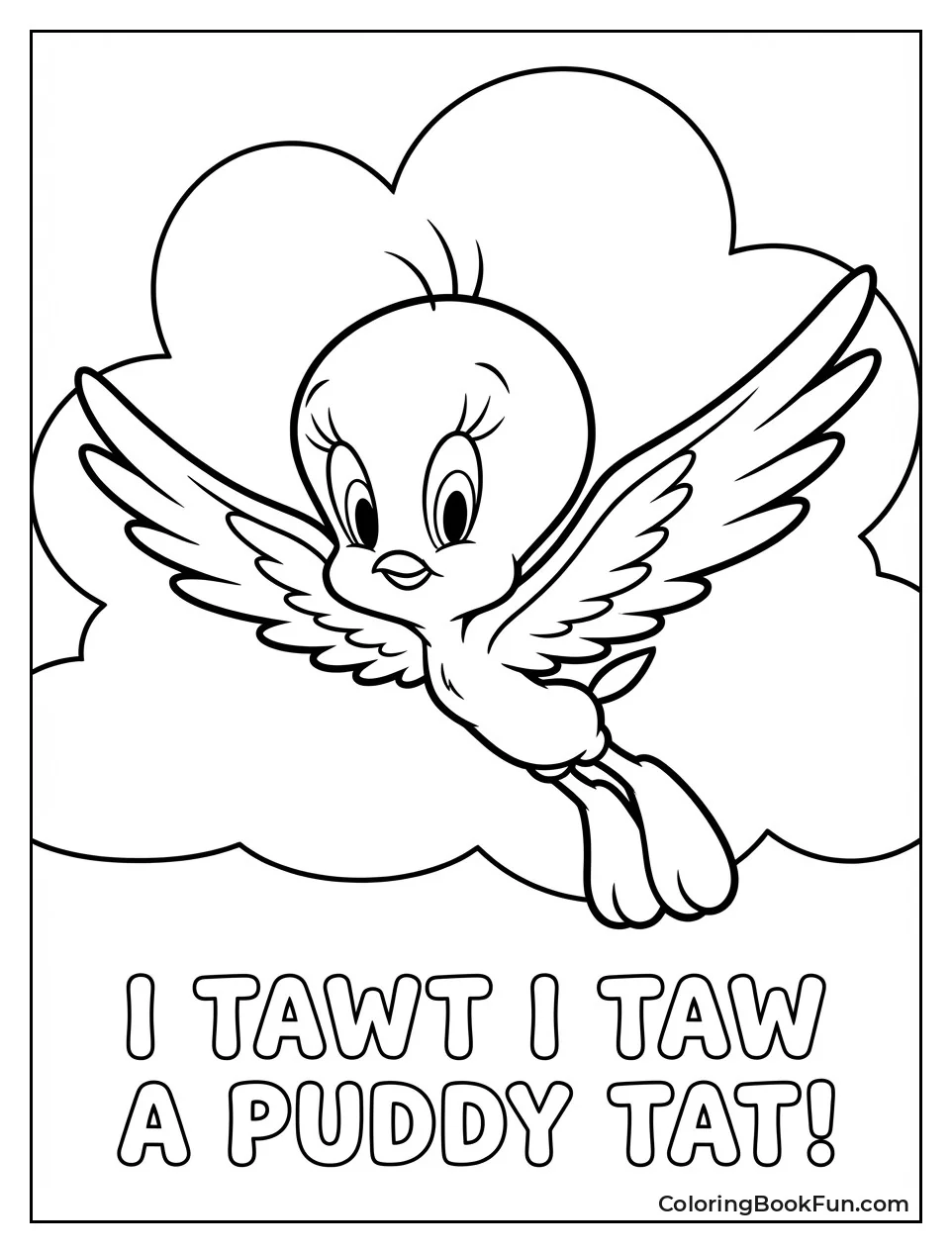 Tweety Flies through Clouds