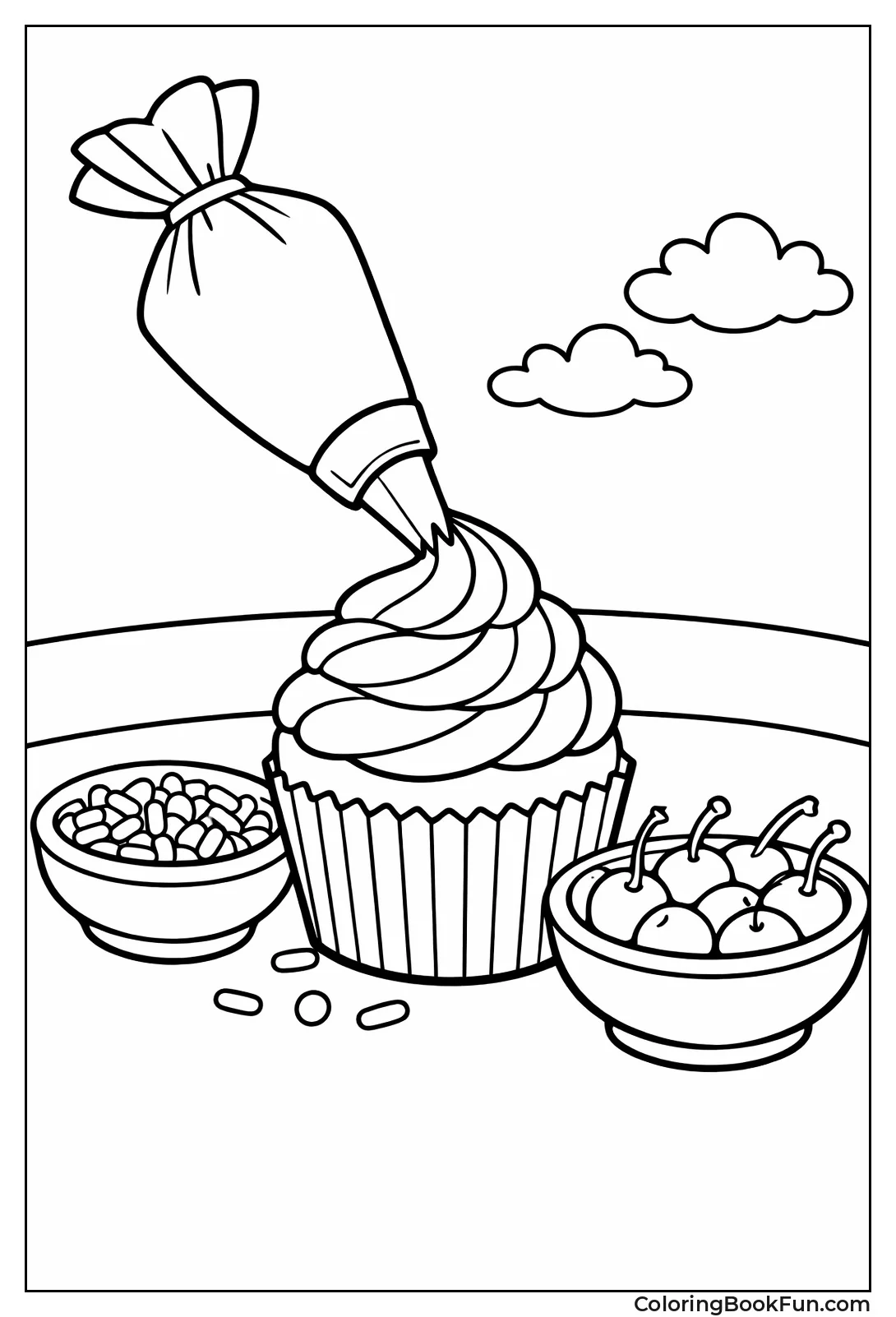 Frosting Cupcakes Station