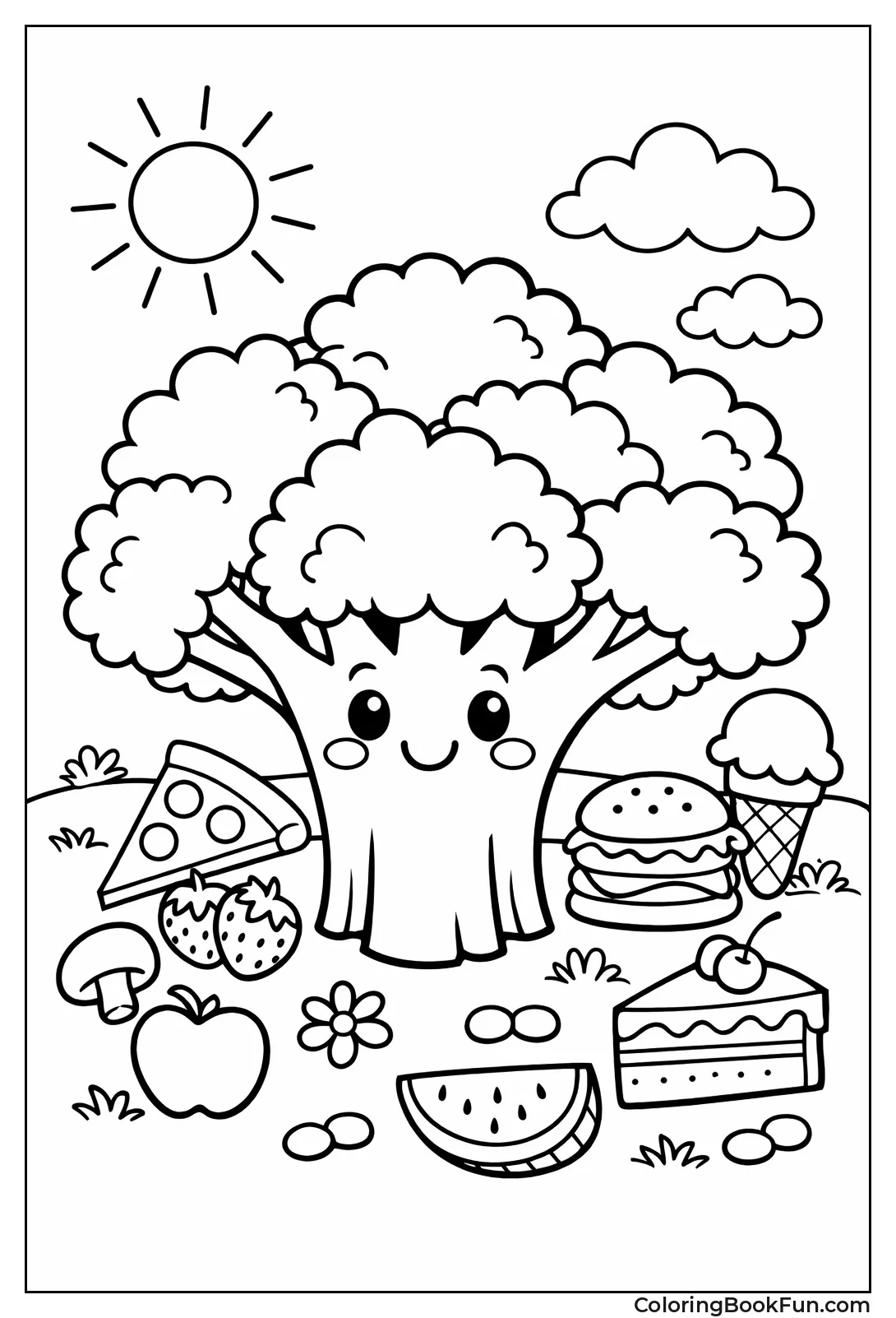 Fun Broccoli Tree