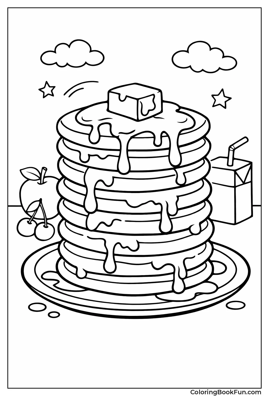 Pancake Stack with Syrup