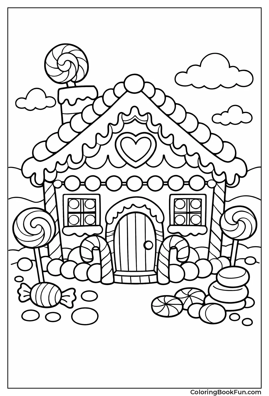 Decorated Gingerbread House