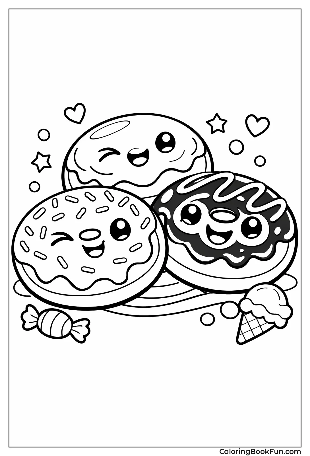 Happy Donut Trio