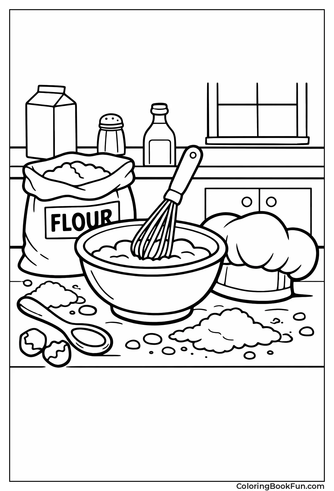 Little Chef in Kitchen