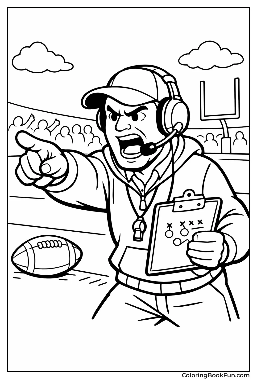 Coach Yells from Sideline