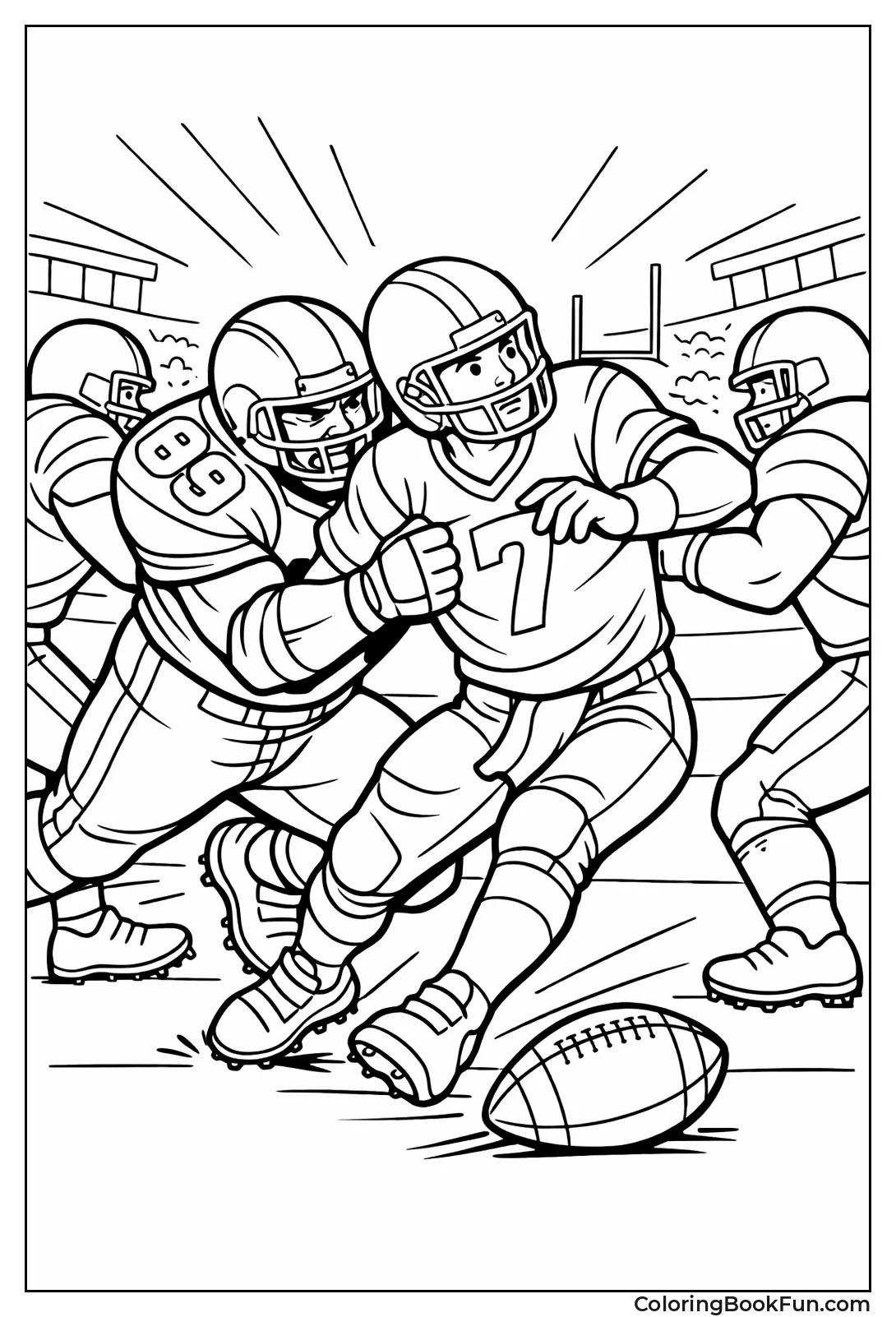 Lineman Sacks Quarterback