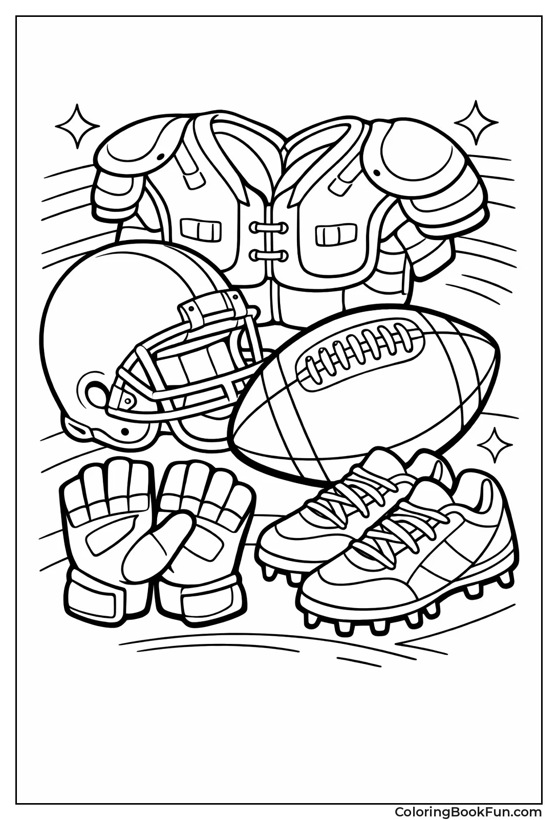 Collage of Football Gear