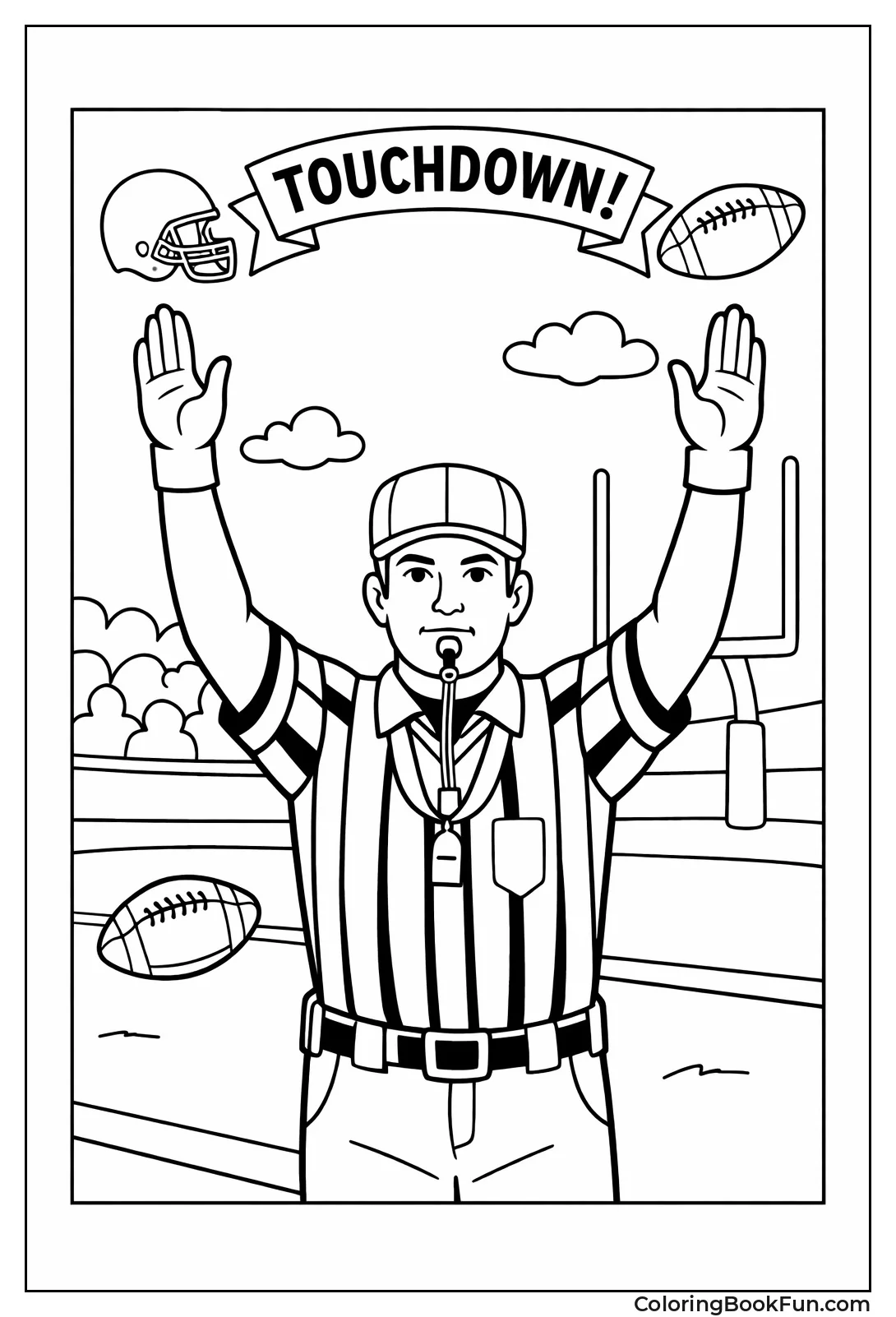 Referee Signals Touchdown