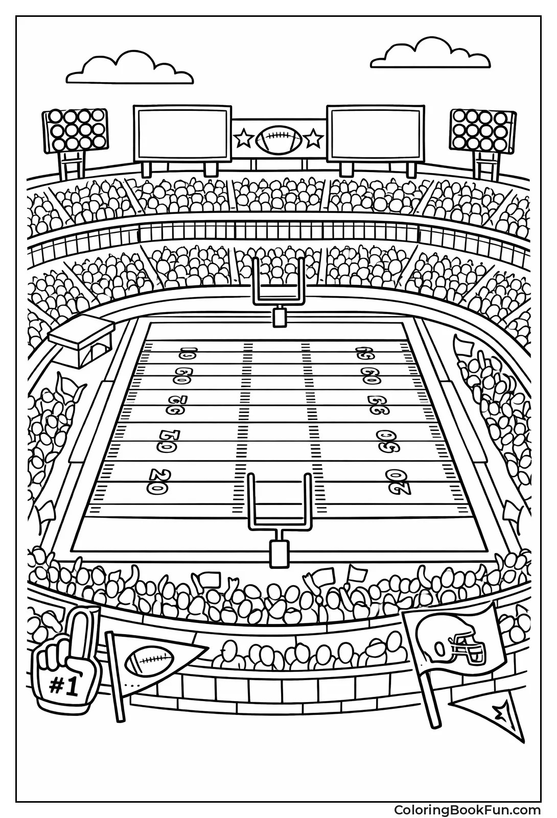 Aerial View of Stadium