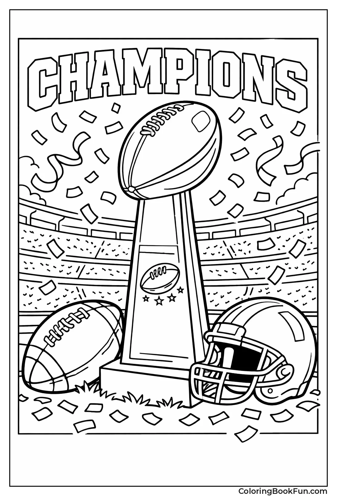 Super Bowl Trophy Stands Tall