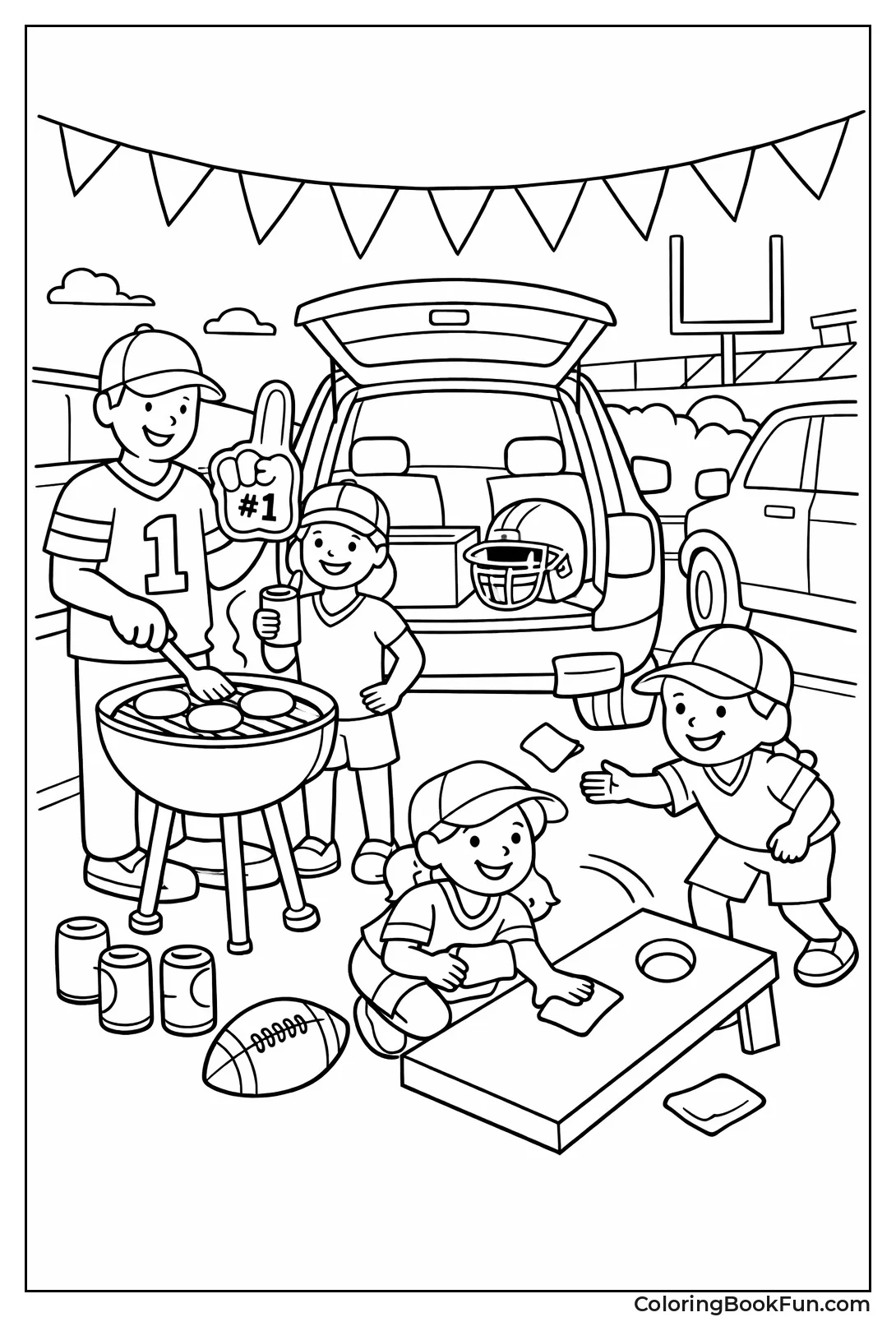 Fans Grill at Tailgate