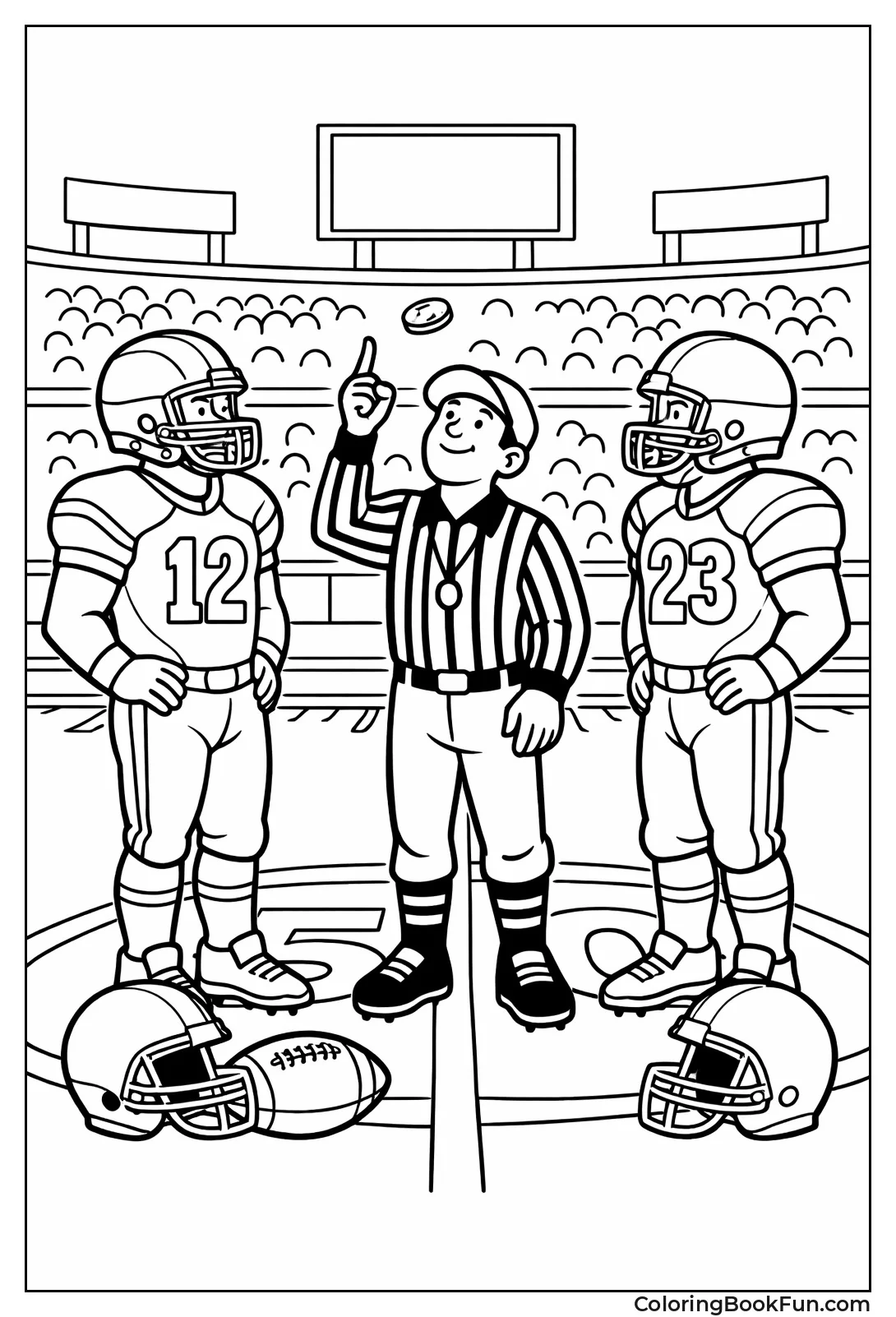 Referee Flips Coin Toss