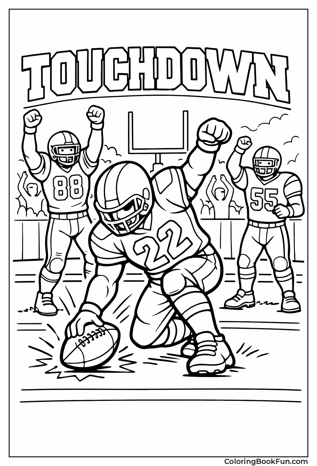 Player Spikes Ball for Touchdown