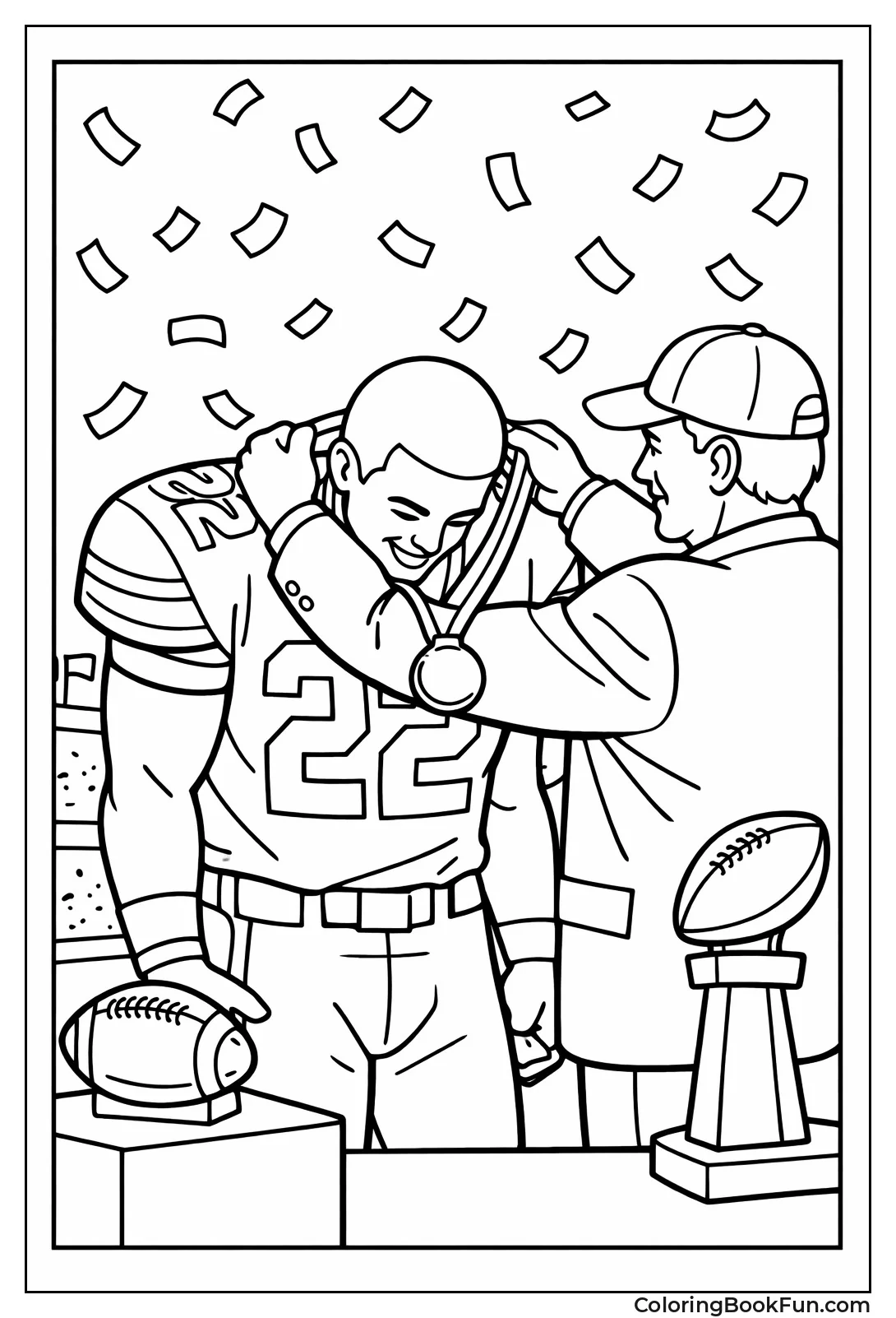 Player Receives Gold Medal