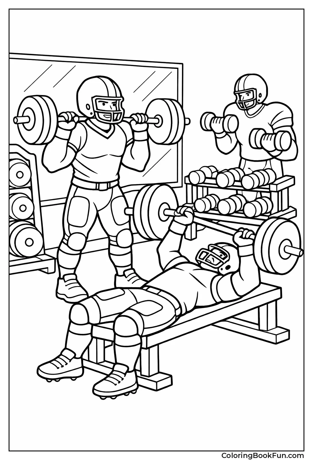 Players Lift Heavy Weights