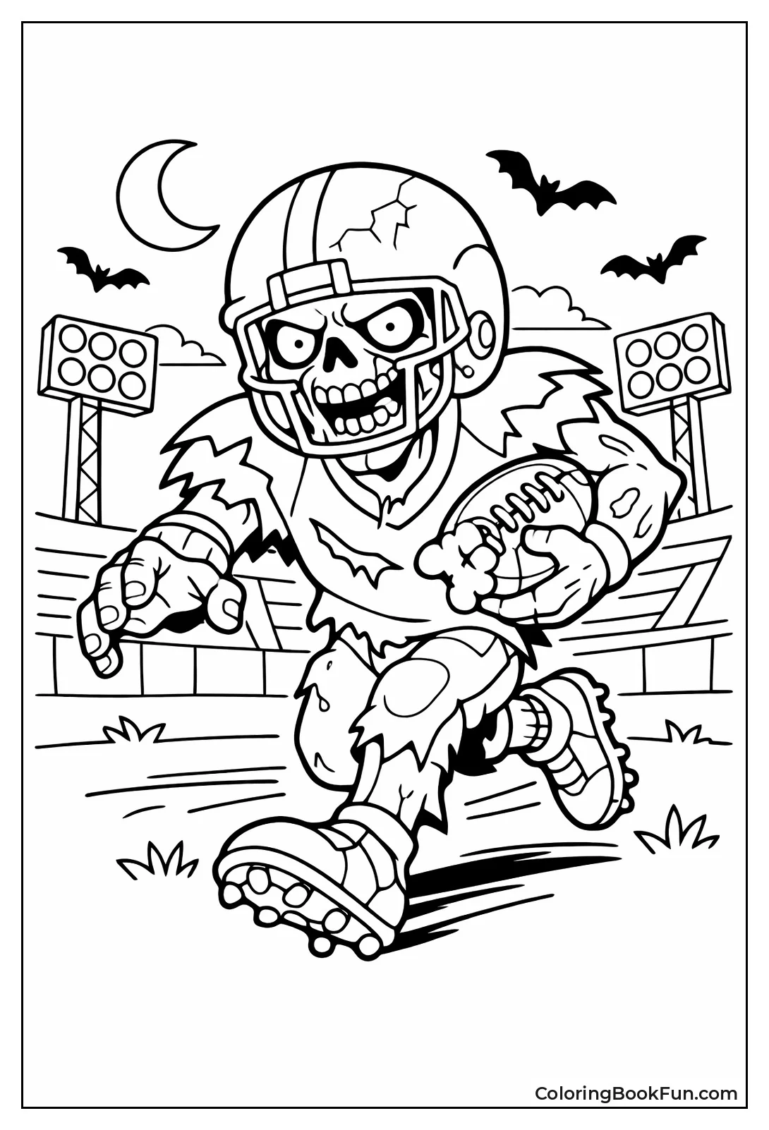 Zombie Football Player Charging