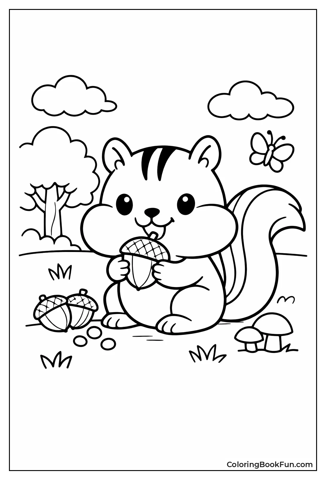 Chipmunk with Full Cheeks