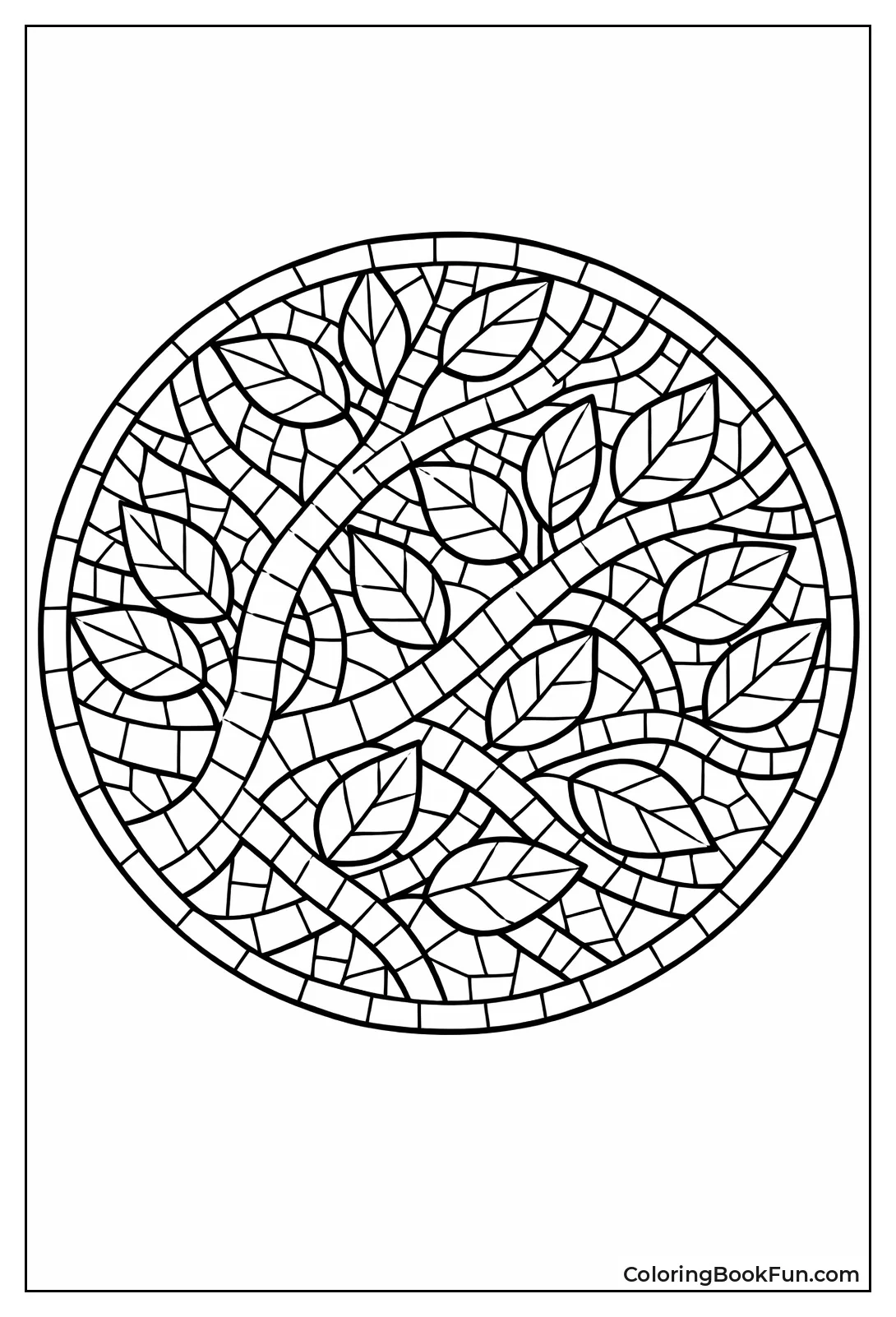 Forest Leaf Canopy Mosaic