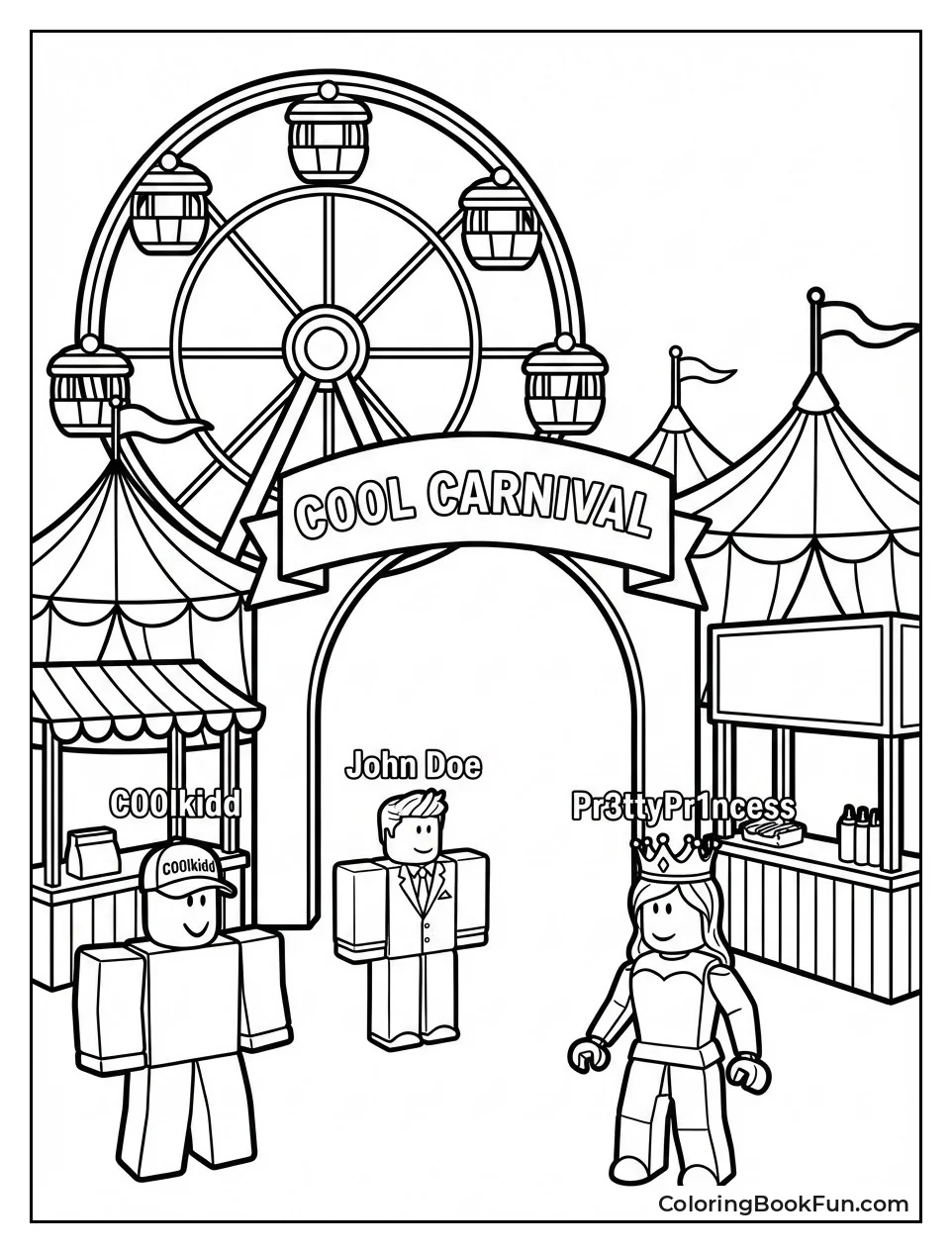 Carnival Spins Ferris Wheel