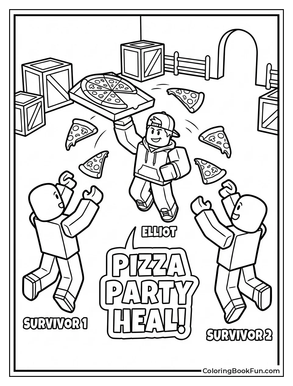 Elliot Tosses Flying Pizza