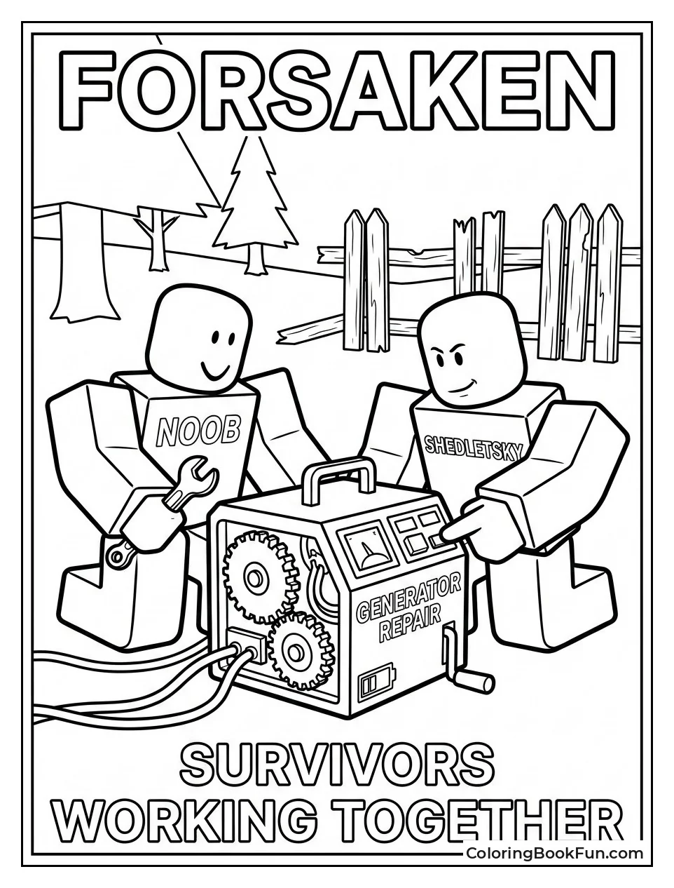 Survivors Fix Generator Together