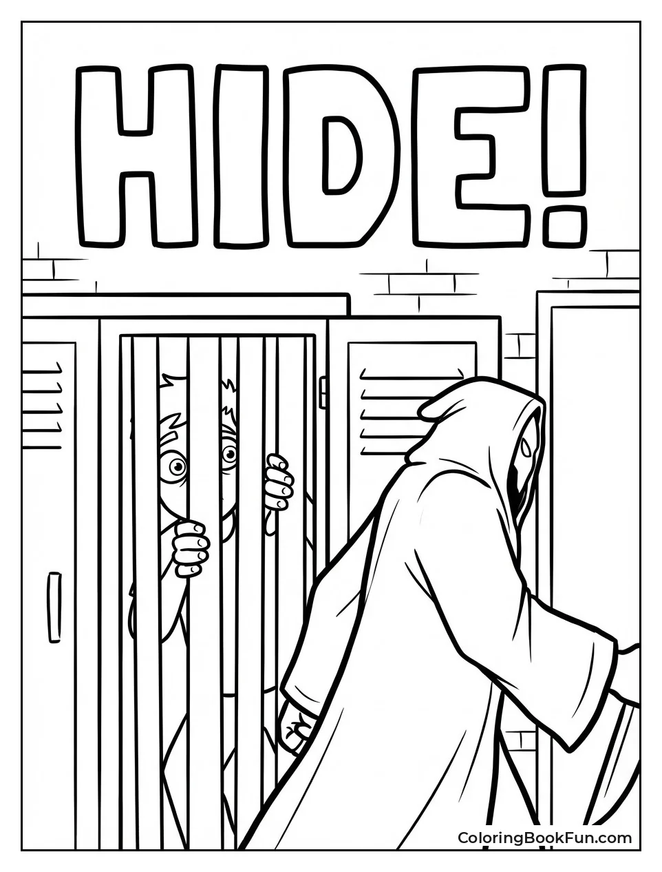 Hiding Eyes in Locker