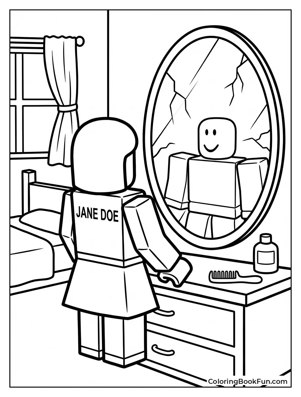 Jane Doe Sees Normal Reflection