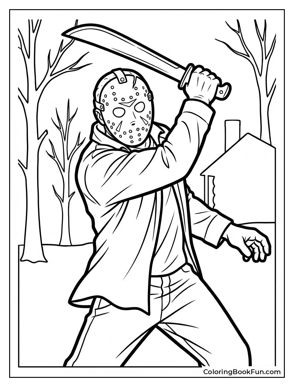 Jason Swings Deadly Machete