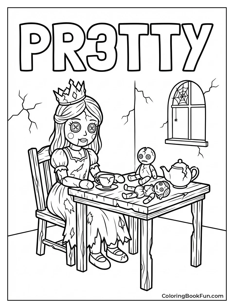 Pr3ttyPr1ncess Tea with Dolls