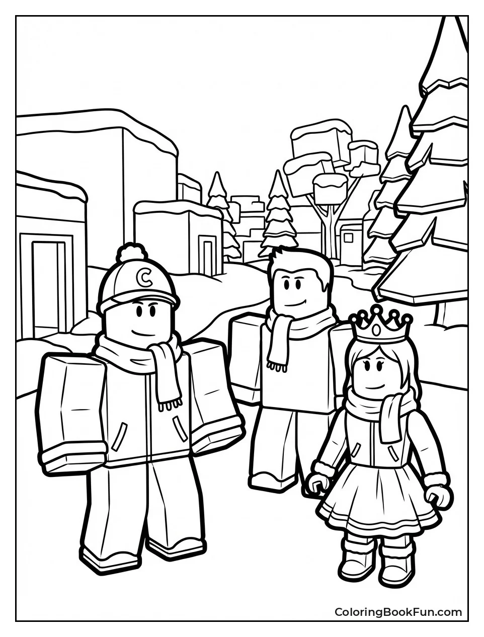 Survivors Run in Snow