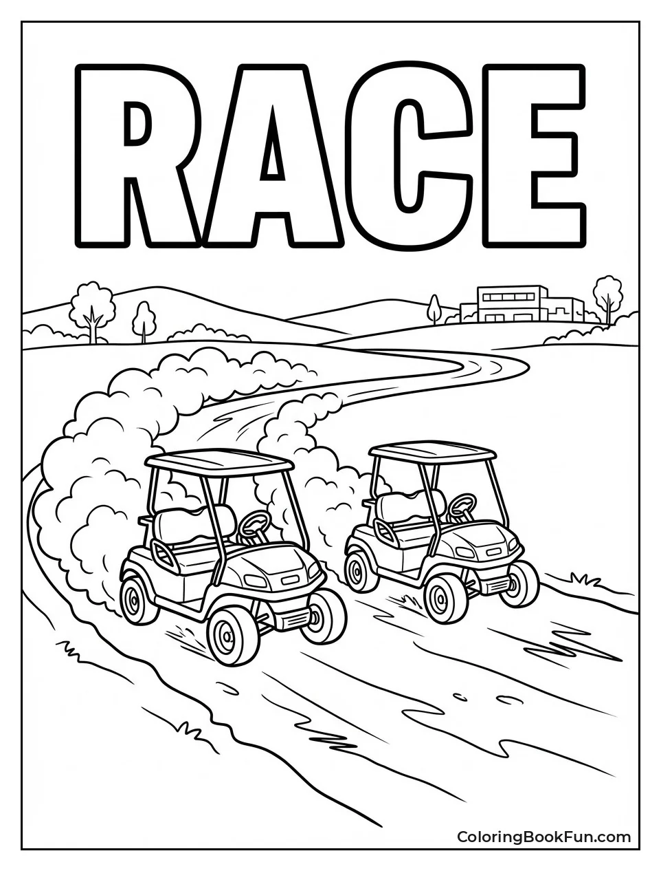 Karts Race Dirt Track