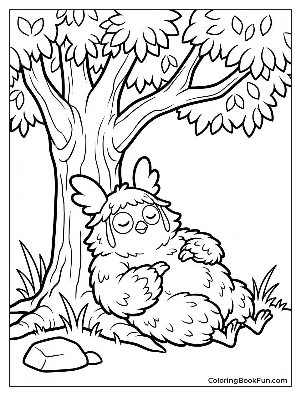 Guff Naps under Tree