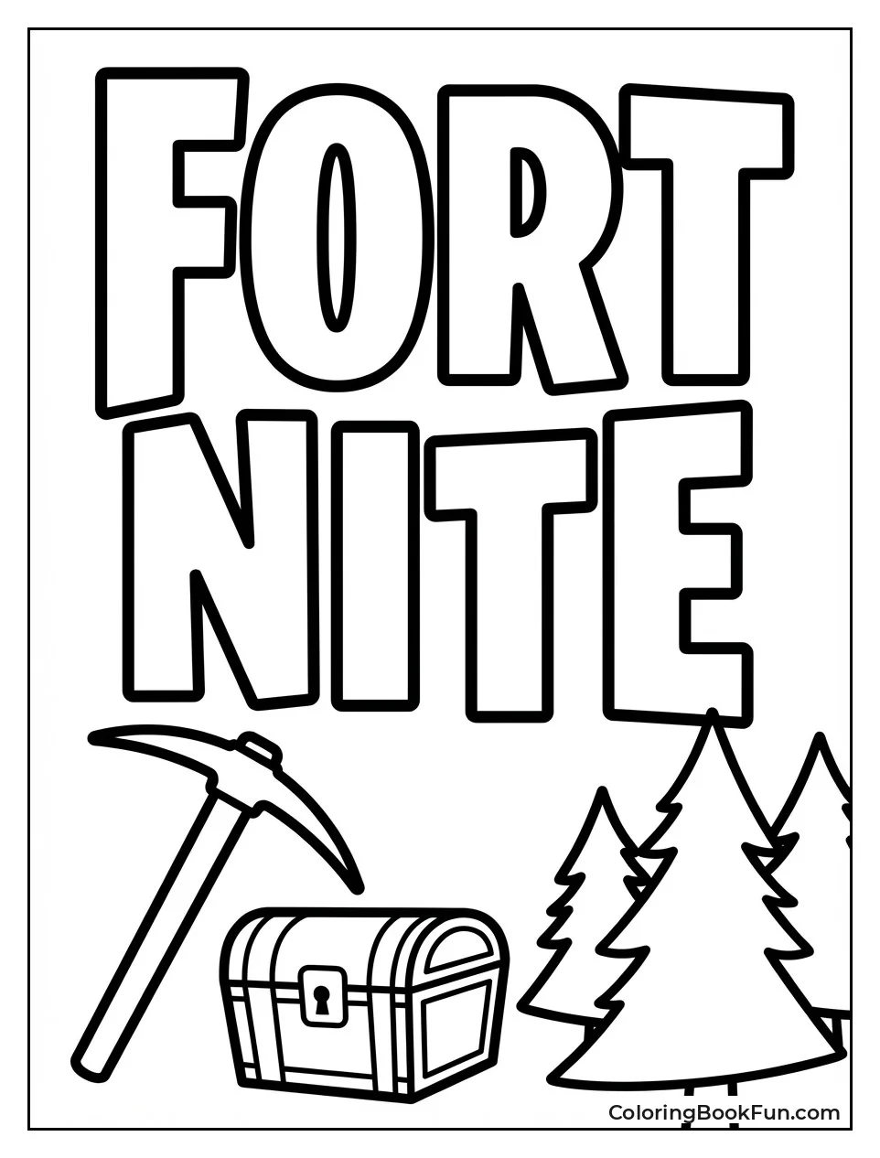 Bold Fortnite Logo Design