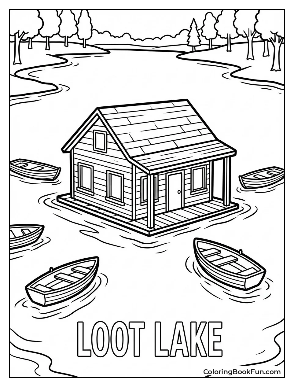 House Floats on Loot Lake